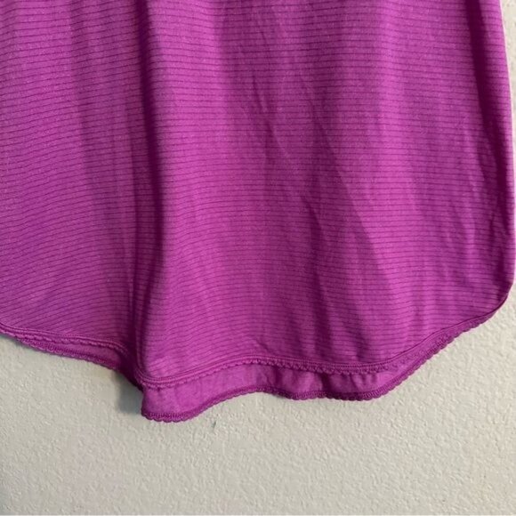 Lululemon 105 F Singlet Tank Top Raspberry Heathered Ultra Violet Pink Stripe 6 - Picture 6 of 8